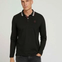 Schlussverkauf 🌟 TOM TAILOR Langarm-Poloshirt Light Stone Grey Melange, Navy, Bordeaux, Black 😍 -Tom Tailor Verkaufsgeschäft e4852b2a bcc0 5aae 8fae b6e361855f88