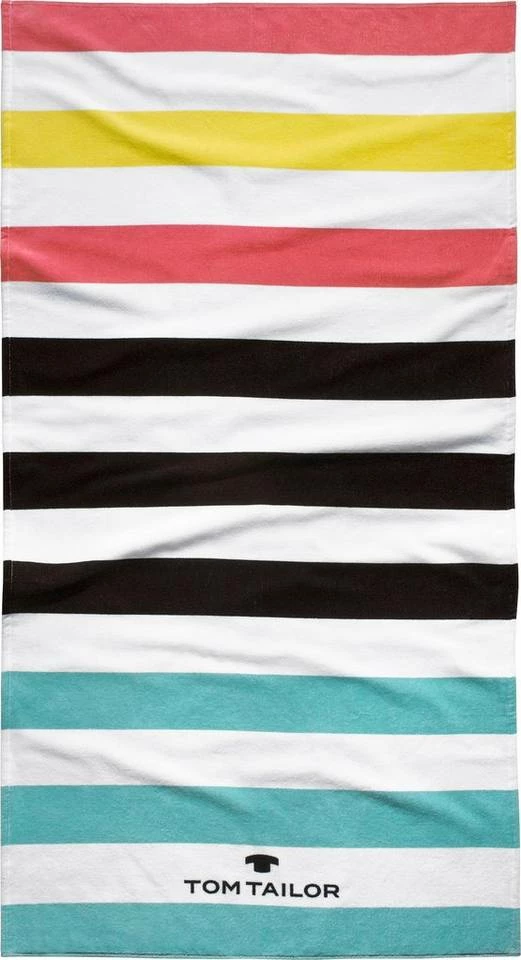 Neu 🔔 TOM TAILOR Strandtuch »Kairo« (1-St), mit tollen Streifen Aqua, Violett ❤️ 1 Neu 🔔 TOM TAILOR Strandtuch »Kairo« (1-St), mit tollen Streifen Aqua, Violett ❤️