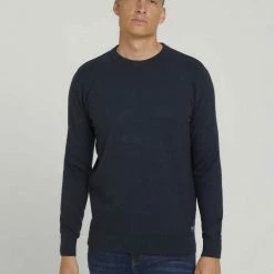 Brandneu 😀 TOM TAILOR Strickpullover »Strukturierter Pullover mit Bio-Baumwolle« Navy white structured stripe, Sky Captain Blue 🔔 -Tom Tailor Verkaufsgeschäft e5c60d70 e883 51a8 aa70 3a63a633ab29