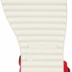Brandneu 🎉 TOM TAILOR »Lederimitat/Textil« Keilsandalette White, Red, Navy 🥰 -Tom Tailor Verkaufsgeschäft e6d81e7f 54eb 554b 8355 47f8305772a2