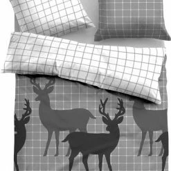 Budget ✔️ Wendebettwäsche »REINDEER«, TOM TAILOR, mit winterlichem Motiv Forest, Taupe, 👖 Jeans, Grey 👏 -Tom Tailor Verkaufsgeschäft e723b524 95af 5734 8ce7 c20ac31b5119