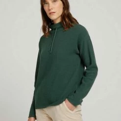 Top 10 🎁 TOM TAILOR Strickpullover »Kordelzug Pullover mit Bio-Baumwolle« Dark pine green, Khaki olive, Cold beige 🌟 -Tom Tailor Verkaufsgeschäft e7bccec1 f145 5f0a 85e7 c547640bf2f7