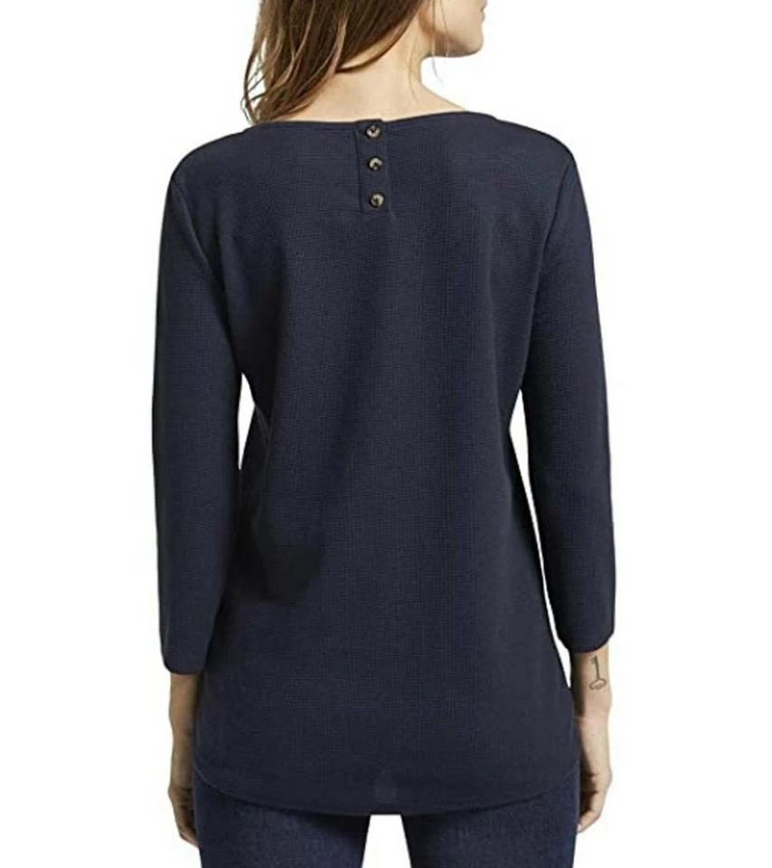 Schlussverkauf 🎁 TOM TAILOR T-Shirt »TOM TAILOR Denim Langarm-Shirt schickes Damen Freizeit-Shirt in Waffelpiqué-Optik Mode Blau« Real Navy Blue, Wild orchid pink, Golden ☀️ Summer Yellow, Off white 🌟 5 Schlussverkauf 🎁 TOM TAILOR T-Shirt »TOM TAILOR Denim Langarm-Shirt schickes Damen Freizeit-Shirt in Waffelpiqué-Optik Mode Blau« Real Navy Blue, Wild orchid pink, Golden ☀️ Summer Yellow, Off white 🌟 - Image 5