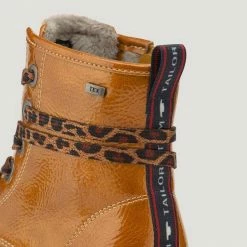 Brandneu 🥰 TOM TAILOR »Stiefel« Schnürstiefelette Curry, Beige, Schwarz, Unbekannt 🌟 -Tom Tailor Verkaufsgeschäft e7e839d7 3bfa 5941 8aab 189947f1c035