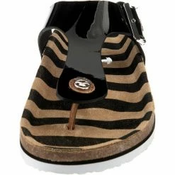 Bestes Angebot 👏 TOM TAILOR »Komfort-Pantoletten« Pantolette Black, Schwarz, Weiß 👍 -Tom Tailor Verkaufsgeschäft e80e65b8 2826 596f b2fb 1c783bac4cf8