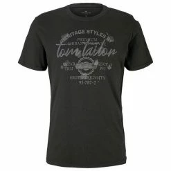 Budget 😍 TOM TAILOR T-Shirt »Print T-Shirt im Used Look« Tarmac Grey, Dark Gable Green, Decadent Bordeaux, Sky Captain Blue 🌟 -Tom Tailor Verkaufsgeschäft e8b56b11 1159 598c 8b3f 743cffba5021