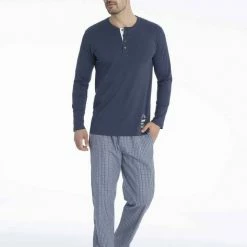 Bester Verkauf 🤩 TOM TAILOR Pyjama »Pyjama mit Webhose« (2 tlg) 😍 -Tom Tailor Verkaufsgeschäft ea58e988 b339 50ea 9447 04ac65d3ee25