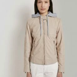 Rabatt 🔔 TOM TAILOR Lederjacke »Lederjacke im Biker-Stil« 👏 -Tom Tailor Verkaufsgeschäft ea7c9590 61e0 5a7e a57d 41de77d414b4