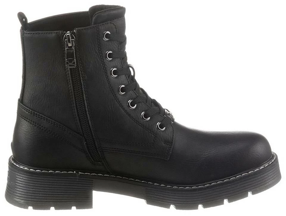 Auslauf ⭐ TOM TAILOR Schnürboots mit Logo-Emblem Black, Schwarz, Bronze 🤩 5 Auslauf ⭐ TOM TAILOR Schnürboots mit Logo-Emblem Black, Schwarz, Bronze 🤩 - Image 5