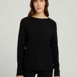 Bester Verkauf 🔔 TOM TAILOR Strickpullover »Pullover mit Raglanärmeln« Java dark brown, Deep black, Cold beige melange, Dark pine green 🔥