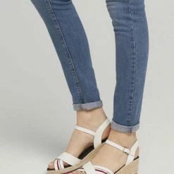 Angebote ⌛ TOM TAILOR »Sandaletten mit Keilabsatz« 🩴 Sandale (1-tlg) Red, Offwhite, Navy 🌟 -Tom Tailor Verkaufsgeschäft ec3c8010 6a10 5717 925c 700d136a0009