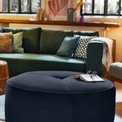 Auslauf 😉 TOM TAILOR Pouf »DROP CHIC«, mit Kedernaht & Steppung im Sitz, ø 90 cm Dark navy TBO 6, Pond TSV 616, Copper TSV 22, Deep sea REC 616 ✔️ -Tom Tailor Verkaufsgeschäft ec963c89 7236 55df 8a4d acaadb79ce8b