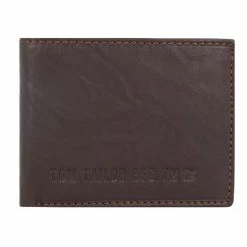 Bester Verkauf 🎉 TOM TAILOR Geldbörse »Harry«, Leder Brown, Black 🤩