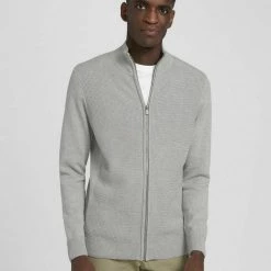 Aktion 🥰 TOM TAILOR Strickjacke mit Stehkragen Navy-meliert, Anthrazit-meliert, Light Soft Grey Melange ✔️ -Tom Tailor Verkaufsgeschäft ecdc25f3 2d3b 504e 8997 23521872b624