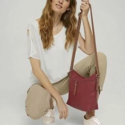 Budget 😀 TOM TAILOR Umhängetasche »Novara Cross Bag M Umhängetasche« Dunkelrot, Bordeaux #ft5_slash# wine, Schwarz, White 👏 -Tom Tailor Verkaufsgeschäft ecf05550 ba2f 5162 8dd2 ecfc7f62f054