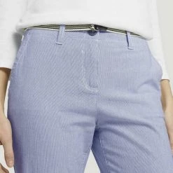 Am billigsten ✔️ TOM TAILOR Culotte »Chino Slim Hose mit Bio-Baumwolle« Sky Captain Blue, Blue stripe pants 🌟 -Tom Tailor Verkaufsgeschäft ed32a7db 5b0e 5515 b48a 5be555a7f747