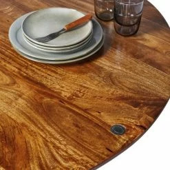 Auslauf 🛒 TOM TAILOR Esstisch »T-MODERN TABLE ROUND«, aus Mangoholz, Knopfdetail, Moderne Eleganz durch abgerundete Kante 🎉 -Tom Tailor Verkaufsgeschäft ee8f47c9 a4ab 5602 bbc1 e19629a5a475