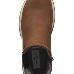 Bestes Angebot ✨ TOM TAILOR »Lederimitat« Stiefelette 👏 -Tom Tailor Verkaufsgeschäft eea3999f 45d2 5f1f b9bb eec0e8eb06aa