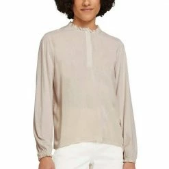 Schlussverkauf 🔔 TOM TAILOR Blusenshirt mit Rüschendetails Schwarz, Dunkelgrün, Hellbeige 😉 -Tom Tailor Verkaufsgeschäft ef98bcde 8c7c 5b17 bdb0 a223289afd7b