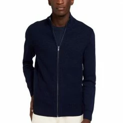 Aktion 🥰 TOM TAILOR Strickjacke mit Stehkragen Navy-meliert, Anthrazit-meliert, Light Soft Grey Melange ✔️