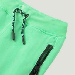 Bestpreis ✨ TOM TAILOR Sweathose »Bermuda mit Reißverschlusstaschen« Original-multicolored, Washed neon green-green 👍