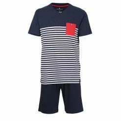 Neu 😉 TOM TAILOR Pyjama »Herren Schlafanzug 2-tlg. Set - Shorty, kurz,« 😍 -Tom Tailor Verkaufsgeschäft f026b40e 33ee 598b 9b41 635720fe7176