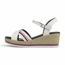 Angebote ⌛ TOM TAILOR »Sandaletten mit Keilabsatz« 🩴 Sandale (1-tlg) Red, Offwhite, Navy 🌟 -Tom Tailor Verkaufsgeschäft f128189a 1d75 58bb a9de 6f200e8bcbc6