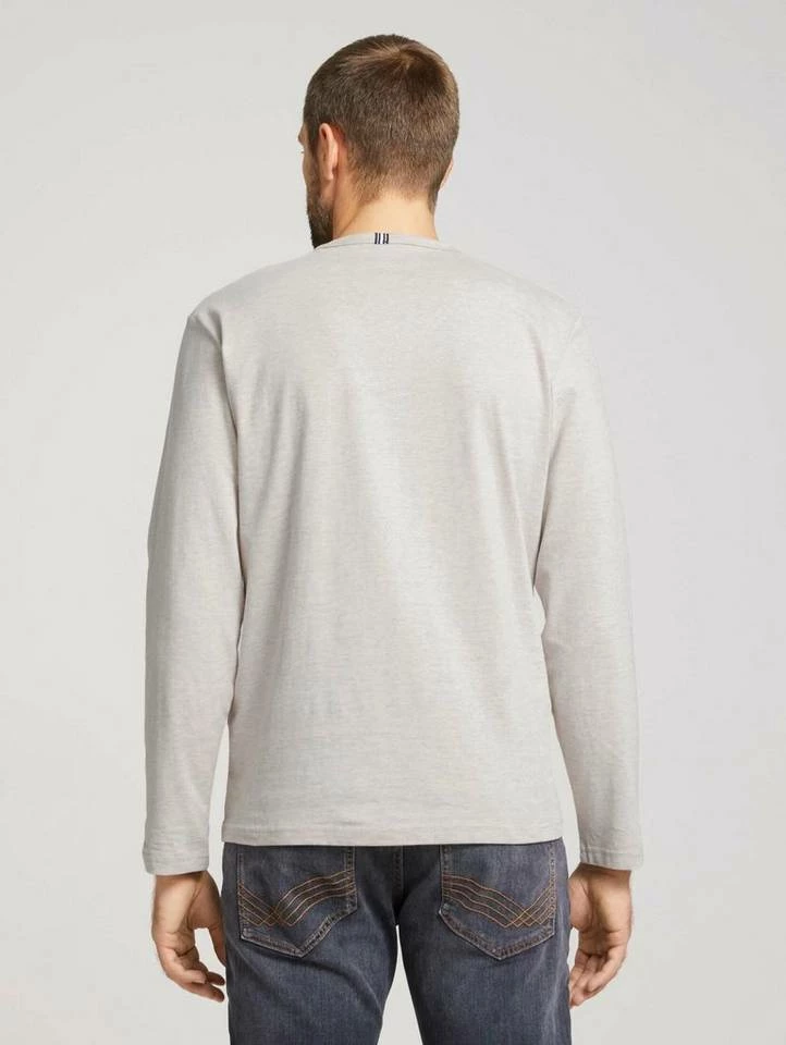 Brandneu 🎉 TOM TAILOR T-Shirt »Basic Lonsleeve« Calm cloud blue, Soft peach orange, Sky Captain Blue, Cosy soft beige melange 🥰 2 Brandneu 🎉 TOM TAILOR T-Shirt »Basic Lonsleeve« Calm cloud blue, Soft peach orange, Sky Captain Blue, Cosy soft beige melange 🥰 - Image 2