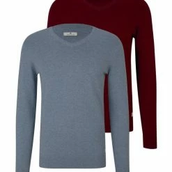 Großhandel 🌟 TOM TAILOR Strickpullover »Sweatshirt im Doppelpack« Havana brown melange, Sapphire green melange, Soft light blue melange ✔️ -Tom Tailor Verkaufsgeschäft f1b7a5c5 899e 59ac 8649 a2e7e832a9e7