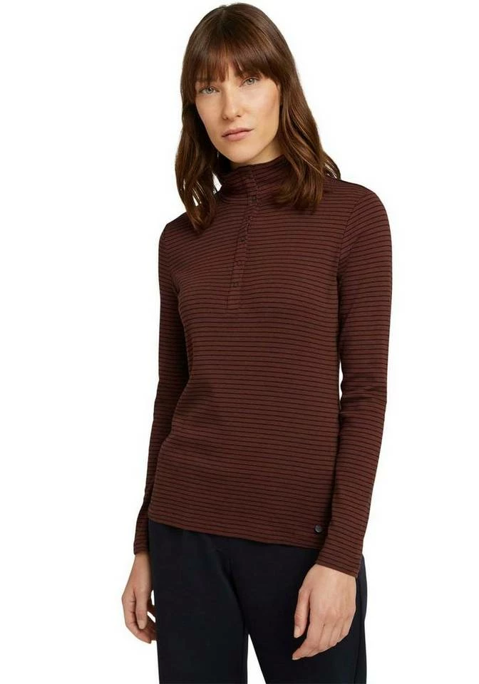 Bestpreis 🔥 TOM TAILOR Langarmshirt Schwarz, Graugrün, Braun-schwarz 😉 1 Bestpreis 🔥 TOM TAILOR Langarmshirt Schwarz, Graugrün, Braun-schwarz 😉