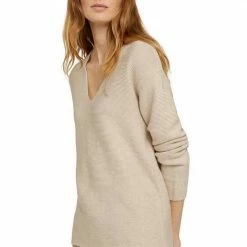 Brandneu 🌟 TOM TAILOR V-Ausschnitt-Pullover mit Bio-Baumwolle Sky Captain Blue, French clay beige melange, Cozy pink, Hellbeige 🥰 -Tom Tailor Verkaufsgeschäft f298f8b4 265f 5090 a299 3ed3684059b6