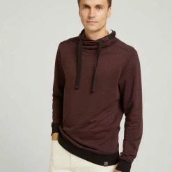 Aktion 🛒 TOM TAILOR Hoodie »Sweatshirt mit gefüttertem Stehkragen« Black bordeaux grindle, Offwhite black grindle 🥰 -Tom Tailor Verkaufsgeschäft f3da9d1b 4bb2 5135 b712 836510cf71ce