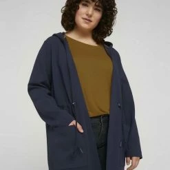 Bestpreis 👍 TOM TAILOR MY TRUE ME Sweatshirt »Plus - Sweatjacke mit Tunnelzug und Kapuze« ✔️ -Tom Tailor Verkaufsgeschäft f53eb24d 6843 586c 9e11 4ddea07cc7a0