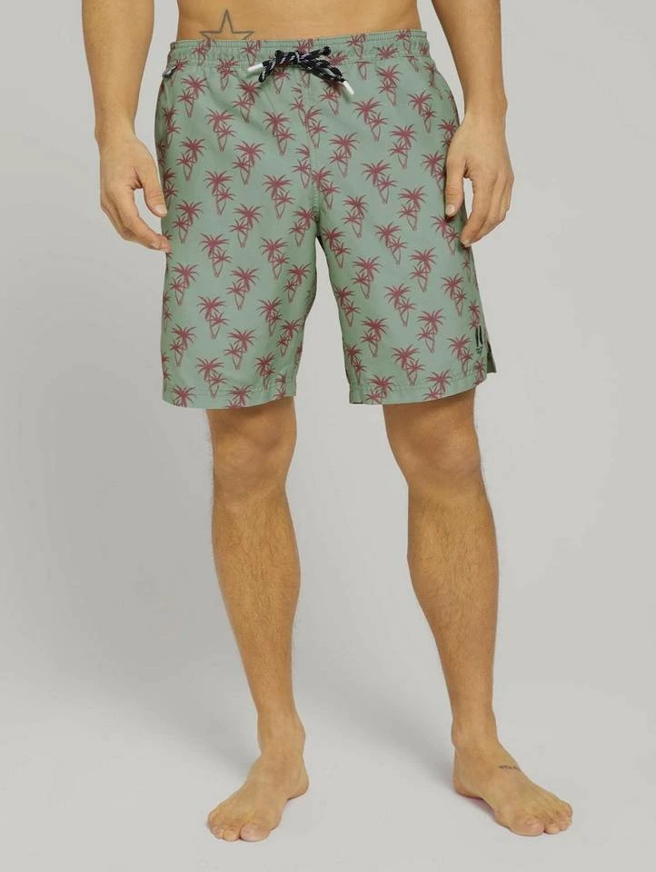 Am billigsten 🎉 TOM TAILOR Badeshorts »Badehose mit REPREVE« Mint green red palm design, Plain Red 🥰 8 Am billigsten 🎉 TOM TAILOR Badeshorts »Badehose mit REPREVE« Mint green red palm design, Plain Red 🥰 - Image 8