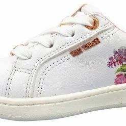 Schlussverkauf 🌟 TOM TAILOR »Tom Tailor Kinder 1172704 👟 Sneaker Blumenmuster« Schnürschuh Unbekannt, Weiß, Flieder 😉 -Tom Tailor Verkaufsgeschäft f624a3c2 fdbb 5d25 a976 0b0f9c2c3f31