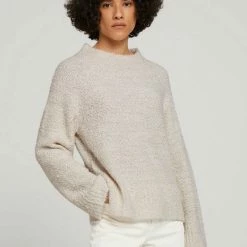 Auslauf 🎉 TOM TAILOR Strickpullover »Melierter Pullover mit Stehkragen« 🎉