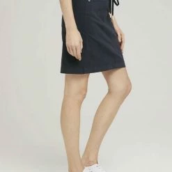 Budget 🤩 TOM TAILOR Sommerrock »Stoffrock mit Kordelzug« Prairie Grass Green, Sky Captain Blue 😍 -Tom Tailor Verkaufsgeschäft f6ab25f2 8fc8 56cd 8a6a 687caa9ddd9c