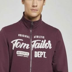 Neu ⭐ TOM TAILOR Sweatjacke »Sweatjacke mit Print« Dusty aqua, Middle Grey Melange, Dusty Wildberry Red, Sky Captain Blue 😍 -Tom Tailor Verkaufsgeschäft f7833291 69bb 5f2e 85f1 fdd301761270