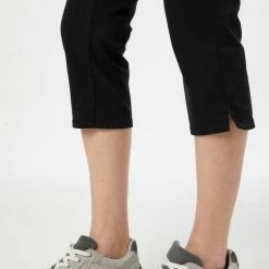 Rabatt 😉 TOM TAILOR 3/4-Jeans »Alexa« White, Caramel Brown, Deep black, Offwhite thin stripe printed 😀 -Tom Tailor Verkaufsgeschäft f7b04630 2f75 58be 9a59 a3e82d51dab4