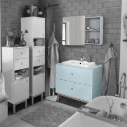 Neu 🛒 TOM TAILOR Badmöbel-Set »COLOR BATH«, (Spar-Set, 2-St) Sage, Coral 👍