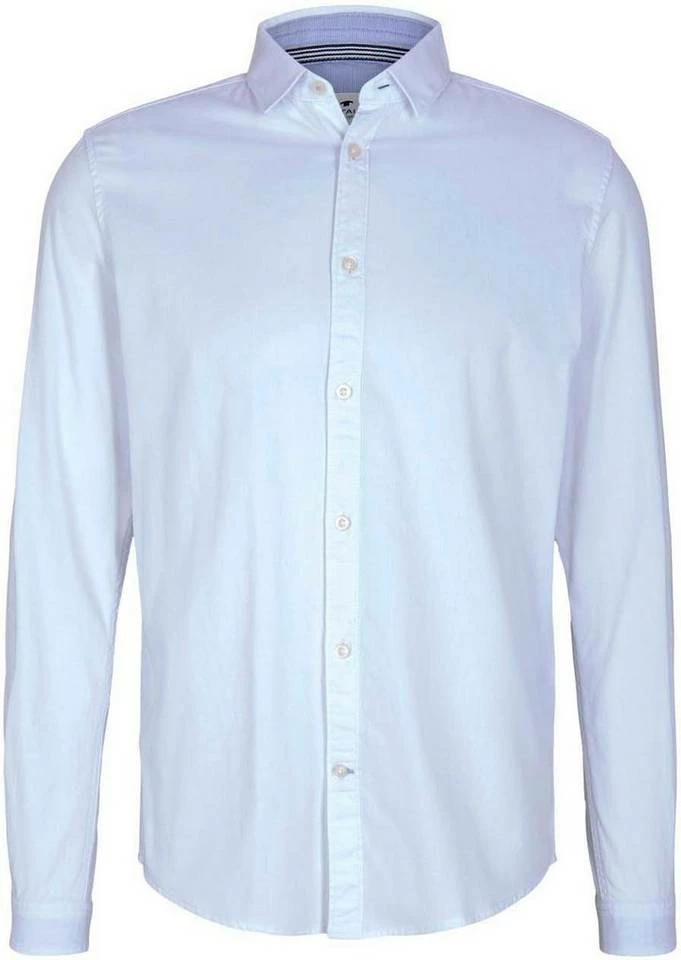 Besorgen 👏 TOM TAILOR Langarmhemd im Basic-Design Navy-altweiß, Weiß, Hellblau, Anthrazit 🛒 5 Besorgen 👏 TOM TAILOR Langarmhemd im Basic-Design Navy-altweiß, Weiß, Hellblau, Anthrazit 🛒 - Image 5