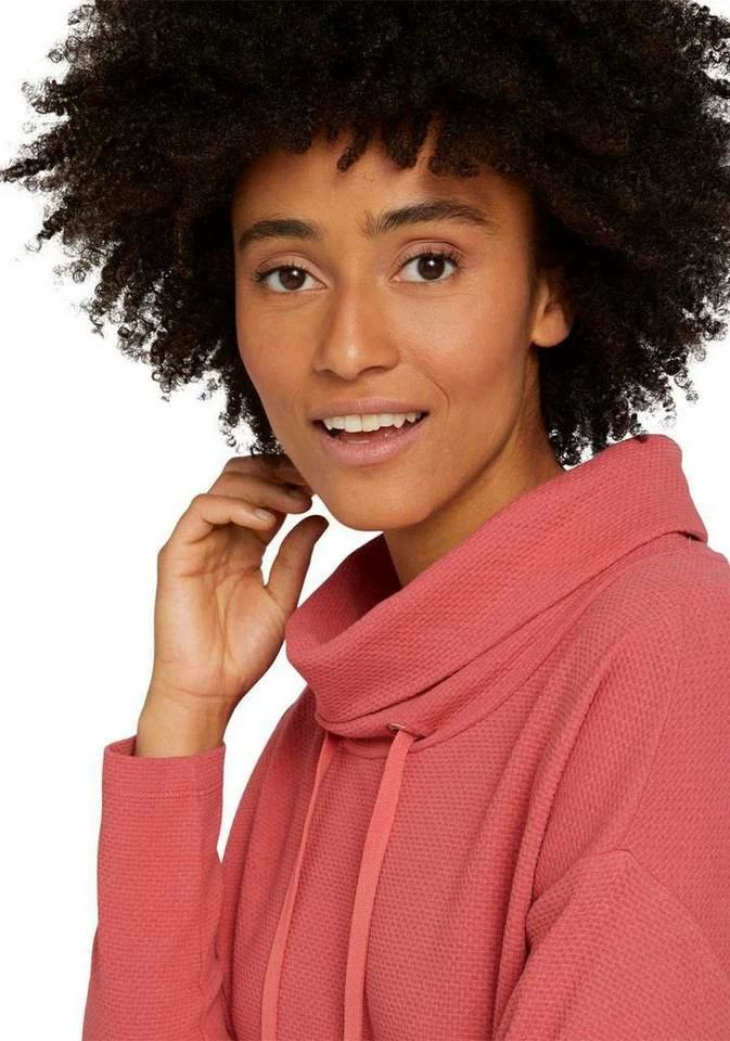 Schlussverkauf 🥰 TOM TAILOR Sweatshirt mit Rollkragen und Kordeln Strong peach tone, Navy stripes, Hellpink-uni, Dunkelblau 🎁 3 Schlussverkauf 🥰 TOM TAILOR Sweatshirt mit Rollkragen und Kordeln Strong peach tone, Navy stripes, Hellpink-uni, Dunkelblau 🎁 - Image 3