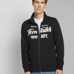 Neu ⭐ TOM TAILOR Sweatjacke »Sweatjacke mit Print« Dusty aqua, Middle Grey Melange, Dusty Wildberry Red, Sky Captain Blue 😍 -Tom Tailor Verkaufsgeschäft f8d5851e 281f 53f5 9b8a cbaf28657822