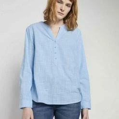 Budget 👏 TOM TAILOR Langarmbluse Smooth yellow, Mittelblau, Clear Light Blue, 👖 Jeansblau 🥰 -Tom Tailor Verkaufsgeschäft f95ce377 63fb 5b4a 87f8 f0458bb402bd