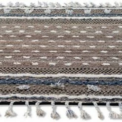 Bestpreis ⭐ Wollteppich »Vintage Funky Nature«, TOM TAILOR, rechteckig, Höhe 5 mm, reine Wolle, handgewebt, mit Fransen, Wohnzimmer 🔥