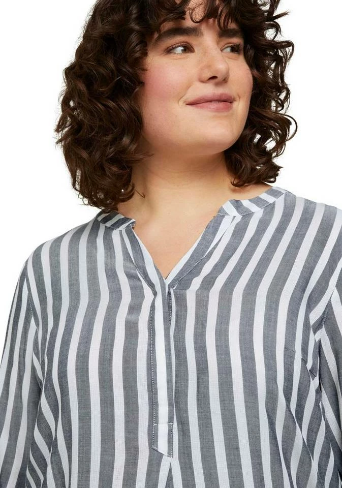 Auslauf 💯 TOM TAILOR MY TRUE ME Schlupfbluse mit tollen Streifen Offwhite-navy, Beere-gestreift 🔥 3 Auslauf 💯 TOM TAILOR MY TRUE ME Schlupfbluse mit tollen Streifen Offwhite-navy, Beere-gestreift 🔥 - Image 3