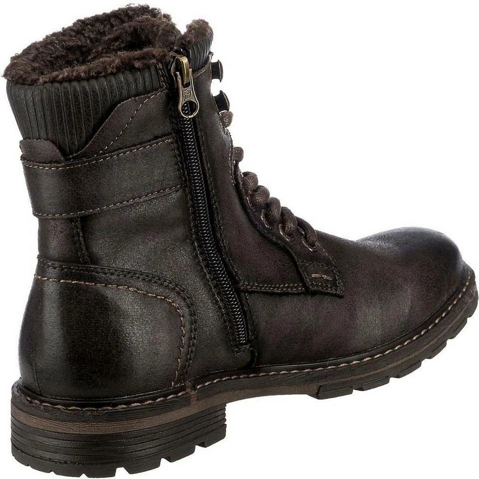Schlussverkauf 👏 TOM TAILOR »Winterstiefeletten« Winterstiefelette Schwarz, Mokka, Black 😍 4 Schlussverkauf 👏 TOM TAILOR »Winterstiefeletten« Winterstiefelette Schwarz, Mokka, Black 😍 - Image 4