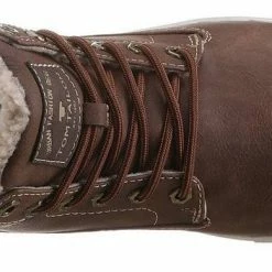 Neu 🌟 TOM TAILOR Schnürboots mit Logoprägung an der Ferse Braun, Beige, Camel, Schwarz 🔥 -Tom Tailor Verkaufsgeschäft fa6988d7 c4cd 5a5a 9680 e6b281147c0d