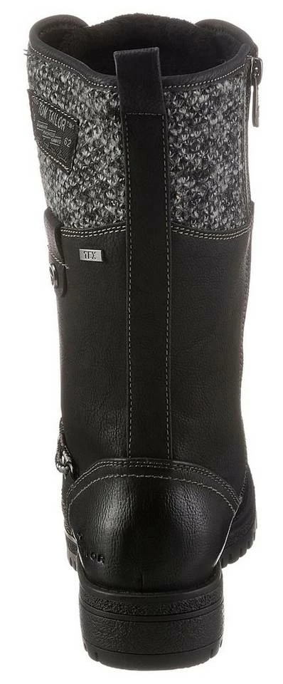 Brandneu 😉 TOM TAILOR Schnürstiefel mit Strickeinsatz Schwarz, Taupe 🌟 2 Brandneu 😉 TOM TAILOR Schnürstiefel mit Strickeinsatz Schwarz, Taupe 🌟 - Image 2