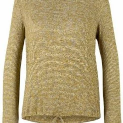 Neu 😍 TOM TAILOR Langarmshirt mit Tunnelzug Cozy pink melange, Khaki olive melange, French clay beige 🎉 -Tom Tailor Verkaufsgeschäft fab81ee4 268f 506f a876 d5a48b66079a